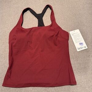 Lululemon (WNBY) Tennis Burgundy Racerback Tank Top SZ 8